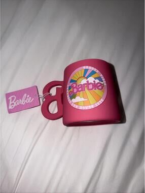 Barbie Ceramic Coffee Mug for Drinks, Collectible Keepsake with Sculpted Handle